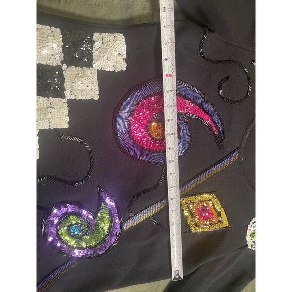 Vintage 80s OUTLANDER knit top with sequin detail SZ Large - Picture 8 of 10